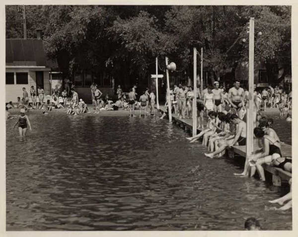 Groomes Bathing Beach - Old Photo (newer photo)